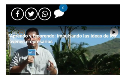 Entrevista para el Nacional Web a propósito el programa Young Entrepreneur 2018.